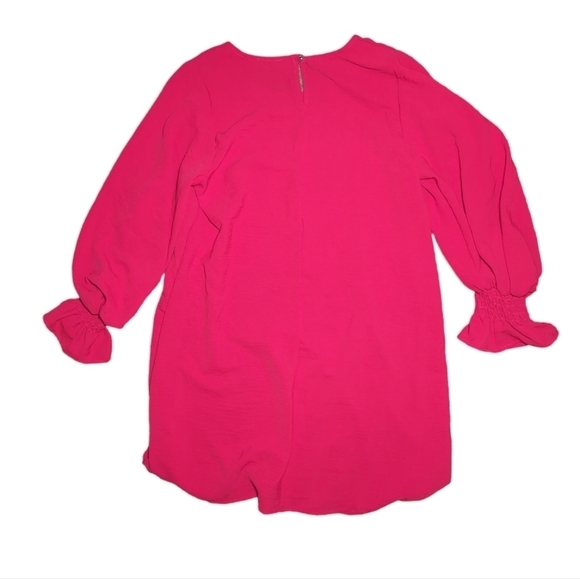 NWT Accent Balloon Sleeve Red Mini Dress Size S/M - Picture 6 of 6